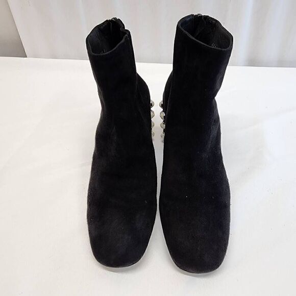 Stuart Weitzman Size 5.5 Pearl Bacari Black Suede Boots K - Picture 7 of 11
